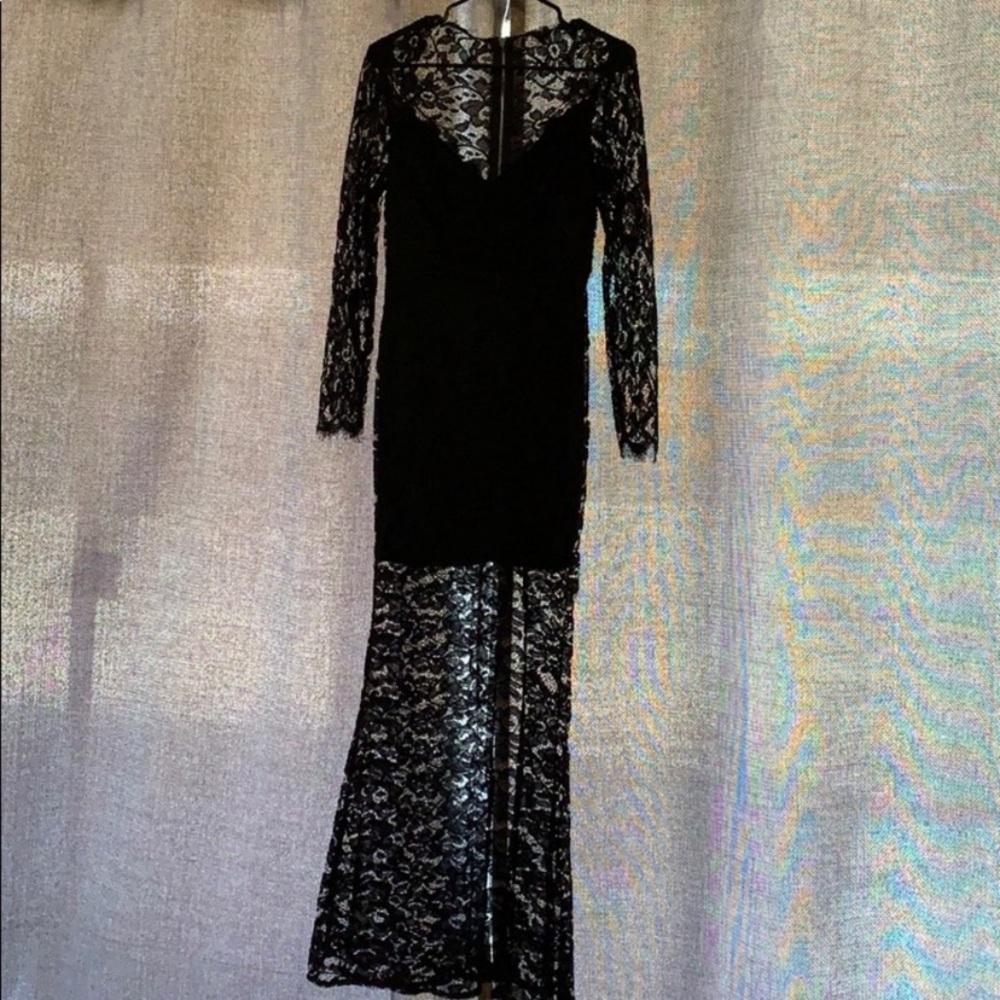 🤍Peppermayo Black Lace Goth Vamp Morticia Dress🤍